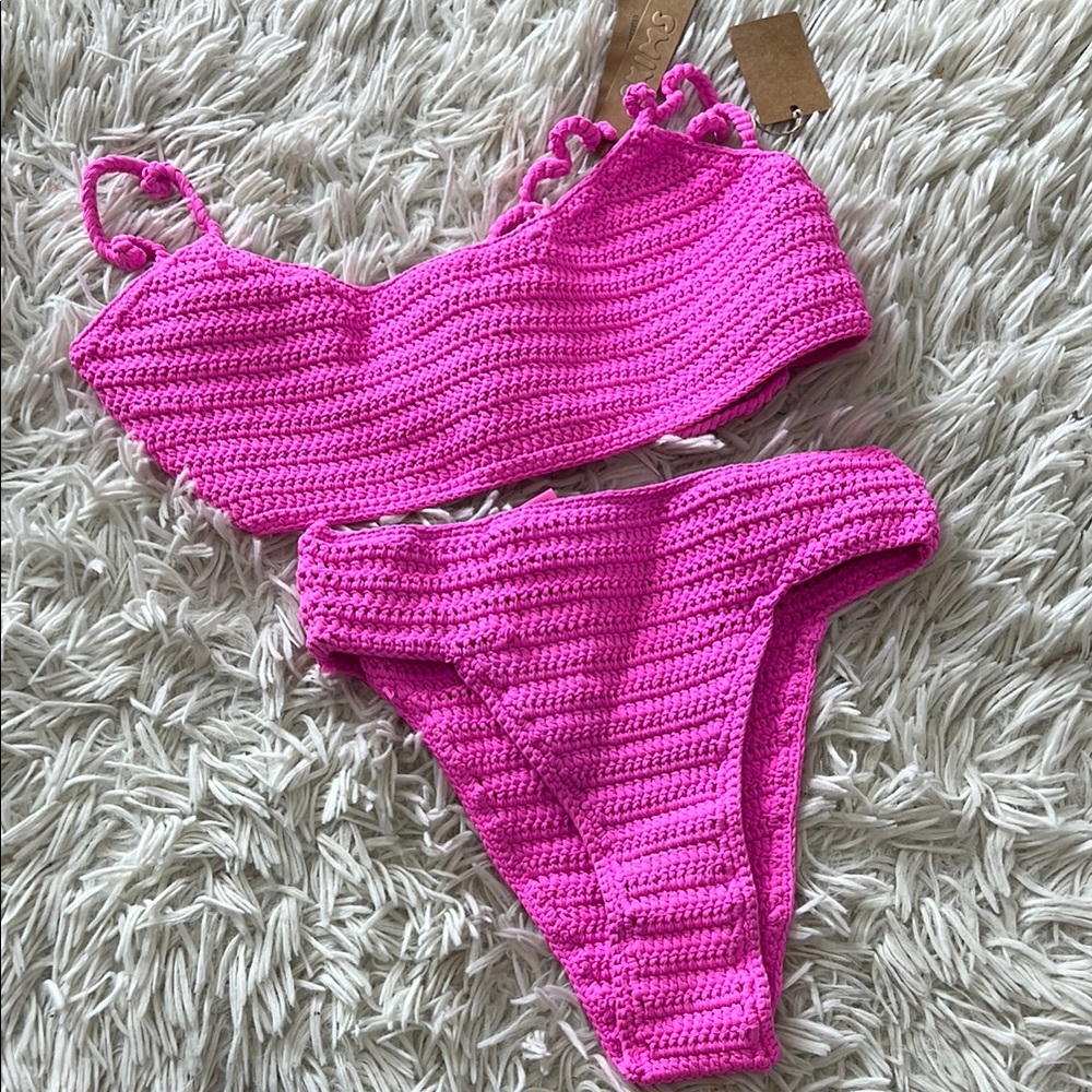 Skims Women's Pink Bikinis-and-tankini-sets - Picture 1 of 6